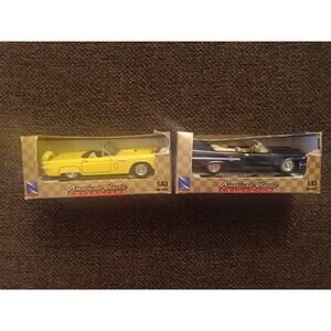 Lot of 2 NewRay American Classic Collection – 1:43 Diecast Cars NIB
